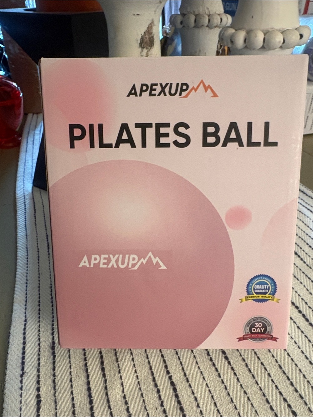 Apex Pink Pilates Ball - Women's Fitness Accessory